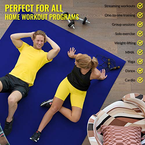 Large Exercise Mat for Home Workout - 6 x 4 ft Q71743