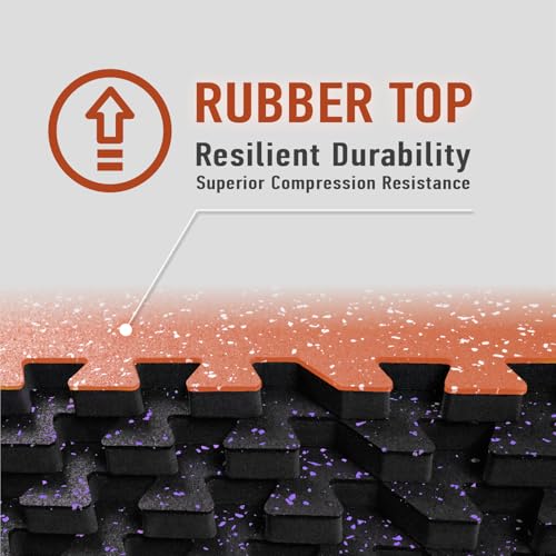 Exercise Mats 24 Sq Ft Interlocking EVA Foam for Home Gym I7577