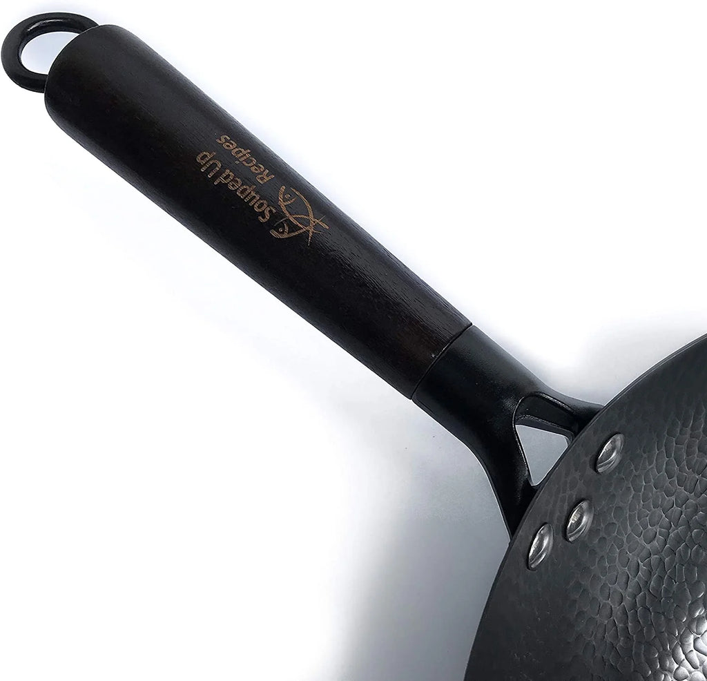 Carbon Steel Wok for Electric, Induction and Gas Stoves D189