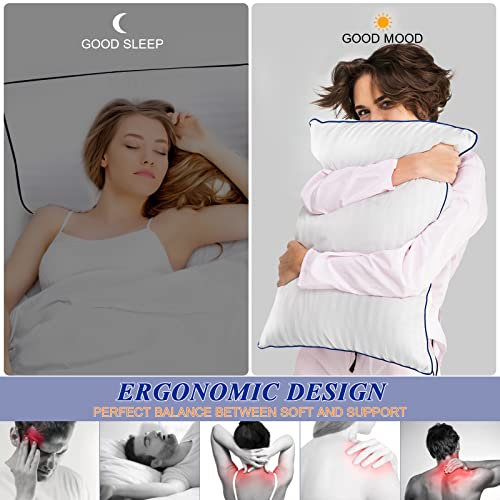 Cooling King Size Bed Pillows Set of 2 for Sleeping X891749
