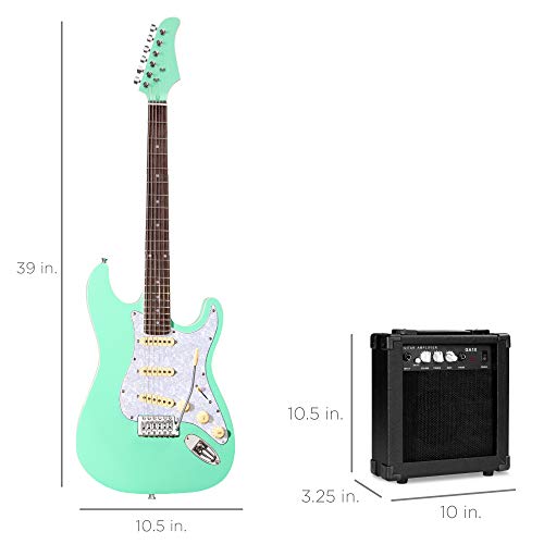 Beginner Electric Guitar Starter Kit with Case, Amp, and Accessories G63095