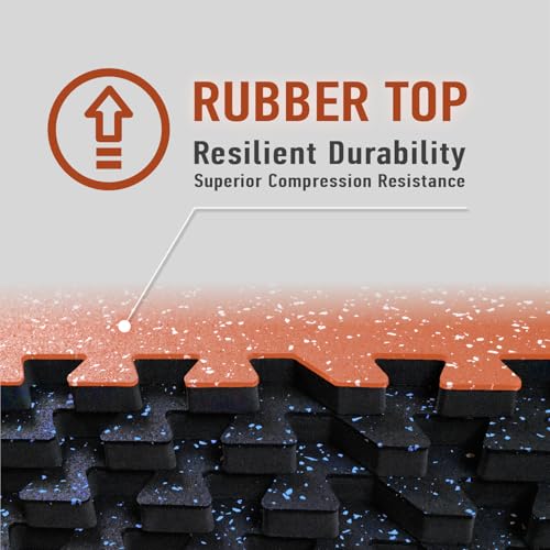 Exercise Mats 24 Sq Ft Interlocking EVA Foam for Home Gym I7577