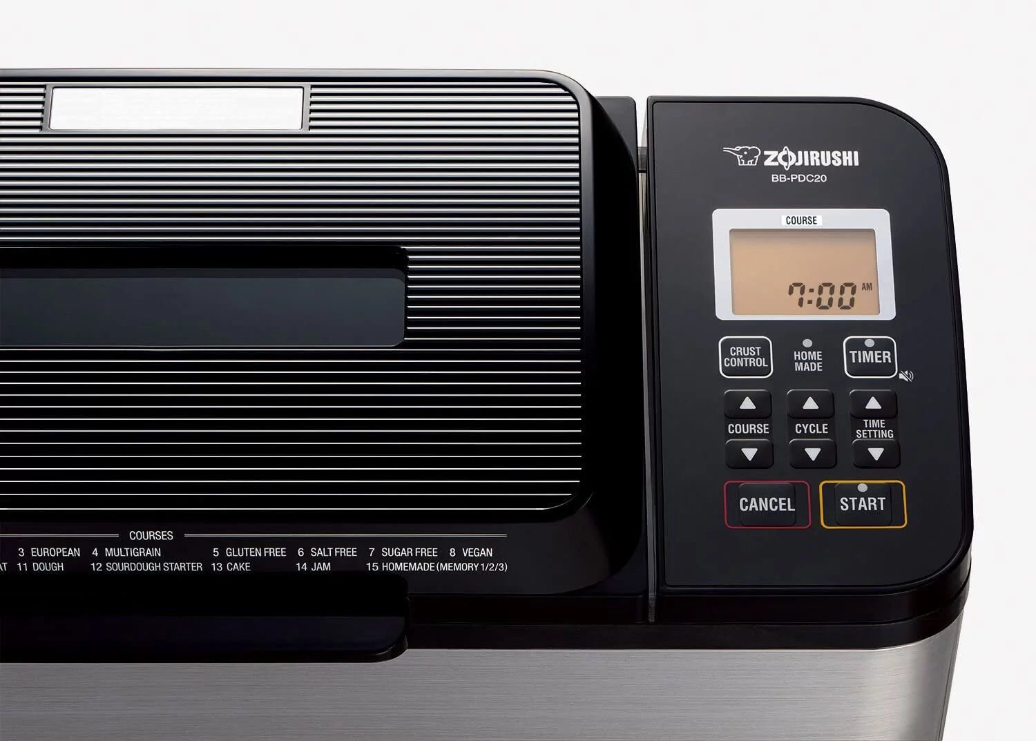 2 lb. Breadmaker, Stainless Steel/Black D48892