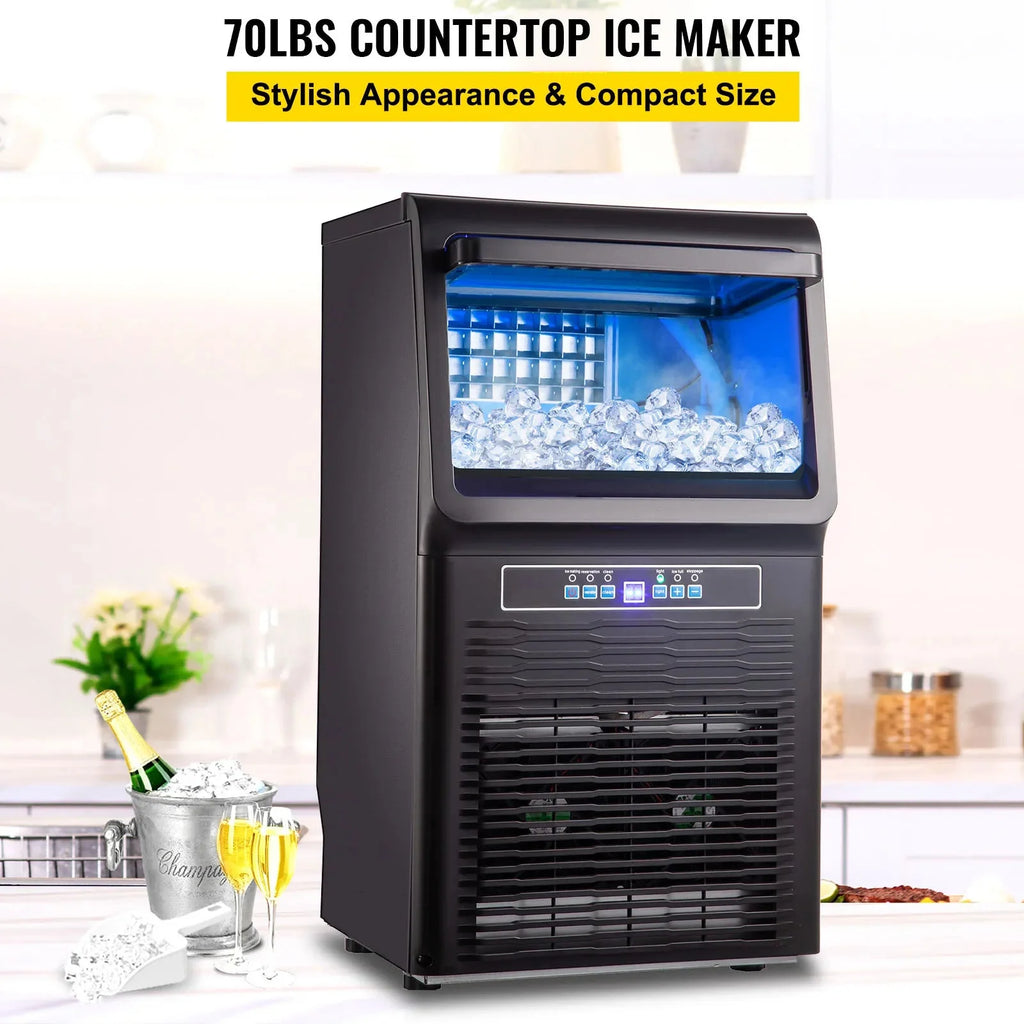 Commercial Ice Maker 30KG/24H Countertop Automatic Cube Ice Machine V64744