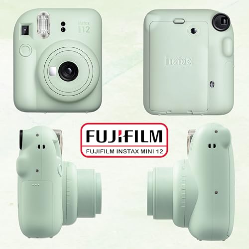 Instax Mini 12 Instant Camera Bundle with 60 Sheets Film and Accessories N9593