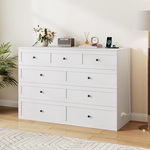 Murphy Bed with Storage and Charging Station, Foldable Panel, for Guest Bedroom, Living Room, Office V324