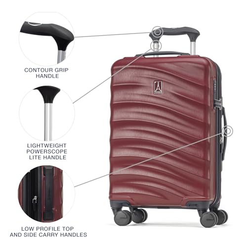 Hardside Expandable Carry-On Luggage with 8 Spinner Wheels and TSA Lock J560758