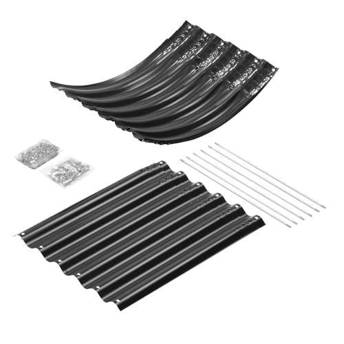 Galvanized Raised Garden Bed Kit, Oval Metal Planter Box for Vegetables E707229