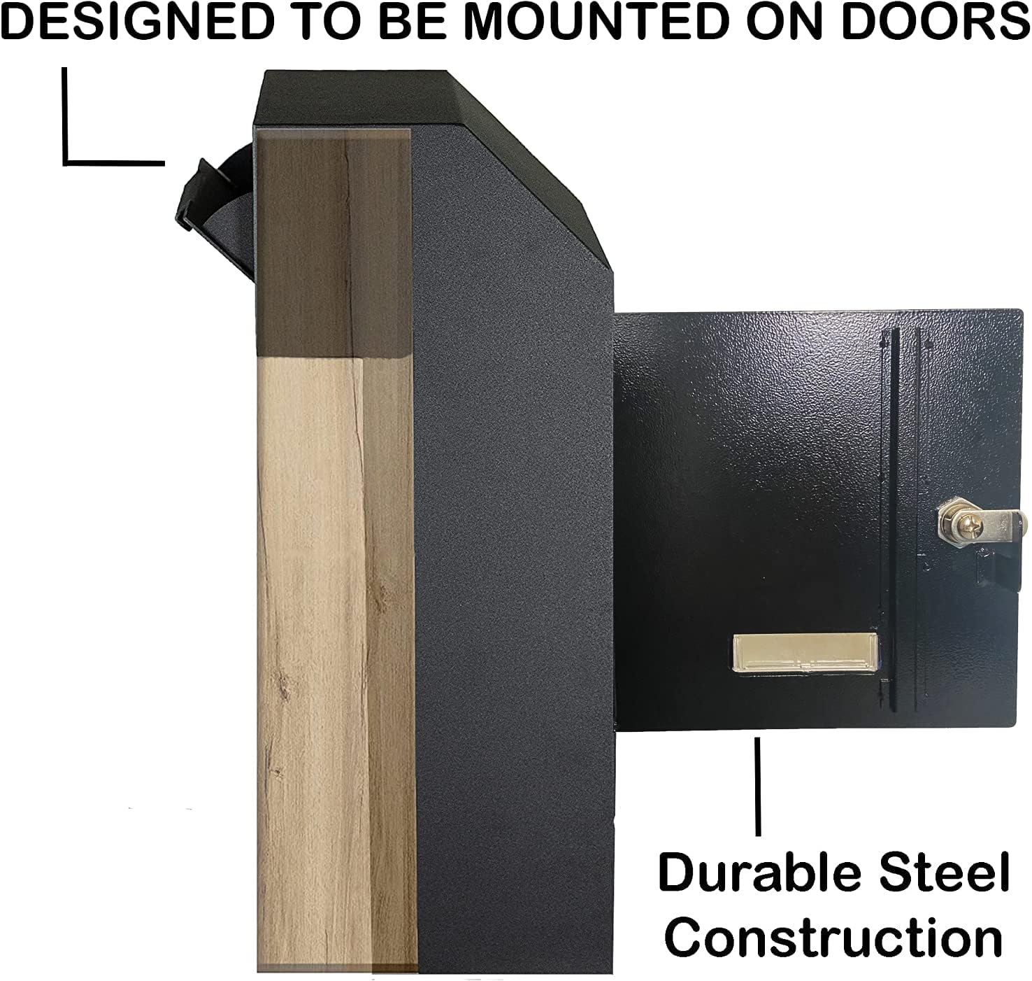 Through-the-Door Locking Steel Mailbox with Rear Access W15266