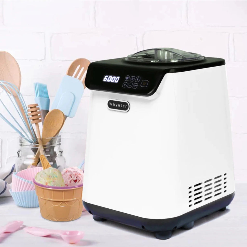 Compact Upright Automatic Ice Cream Maker with Stainless Steel Bowl I49903
