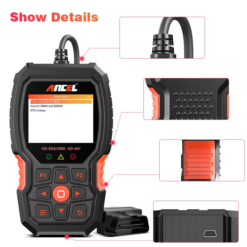 Heavy Truck Diagnostic Scan Tool OBD2 Code Reader for Diesel Trucks & Cars M899033