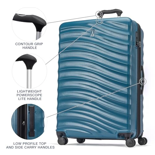 Hardside Expandable Carry-On Luggage with 8 Spinner Wheels and TSA Lock J560758