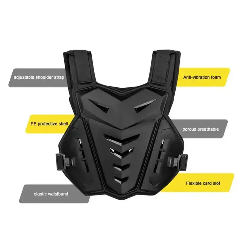 Motocross Body Armor Jacket with Chest and Back Protector V386