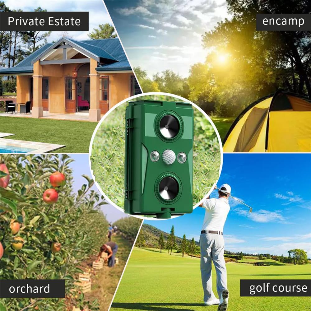 Solar Ultrasonic Animal Repellent Waterproof Motion Detector K110519