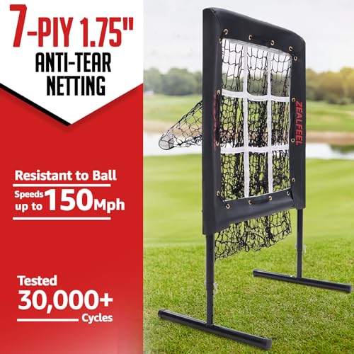 9 Hole Baseball Pitching Net with Strike Zone and Carry Bag V6468