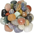 2 Pounds Rare Indian Tumbled Polished Natural Stones Assorted Mix - Medium Size - .75" To 1.25" Avg.