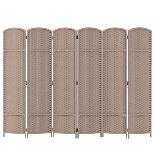 4 Panel Room Divider Screen 5.6 Ft Tall Folding Privacy Partition N658