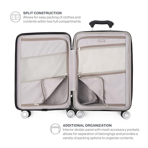 Hardside Expandable Carry-On Luggage with 8 Spinner Wheels, 21 Inch N246