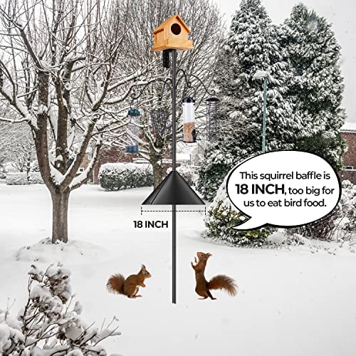 Bird Feeder Pole 92 Inch with 5-Prong Anchor Stand M135461