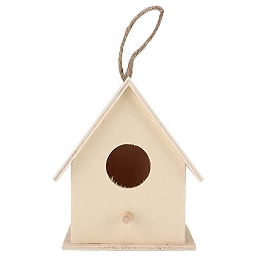 Small Hanging Wooden Bird House Kit for Kids DIY Outdoor Nest P17603