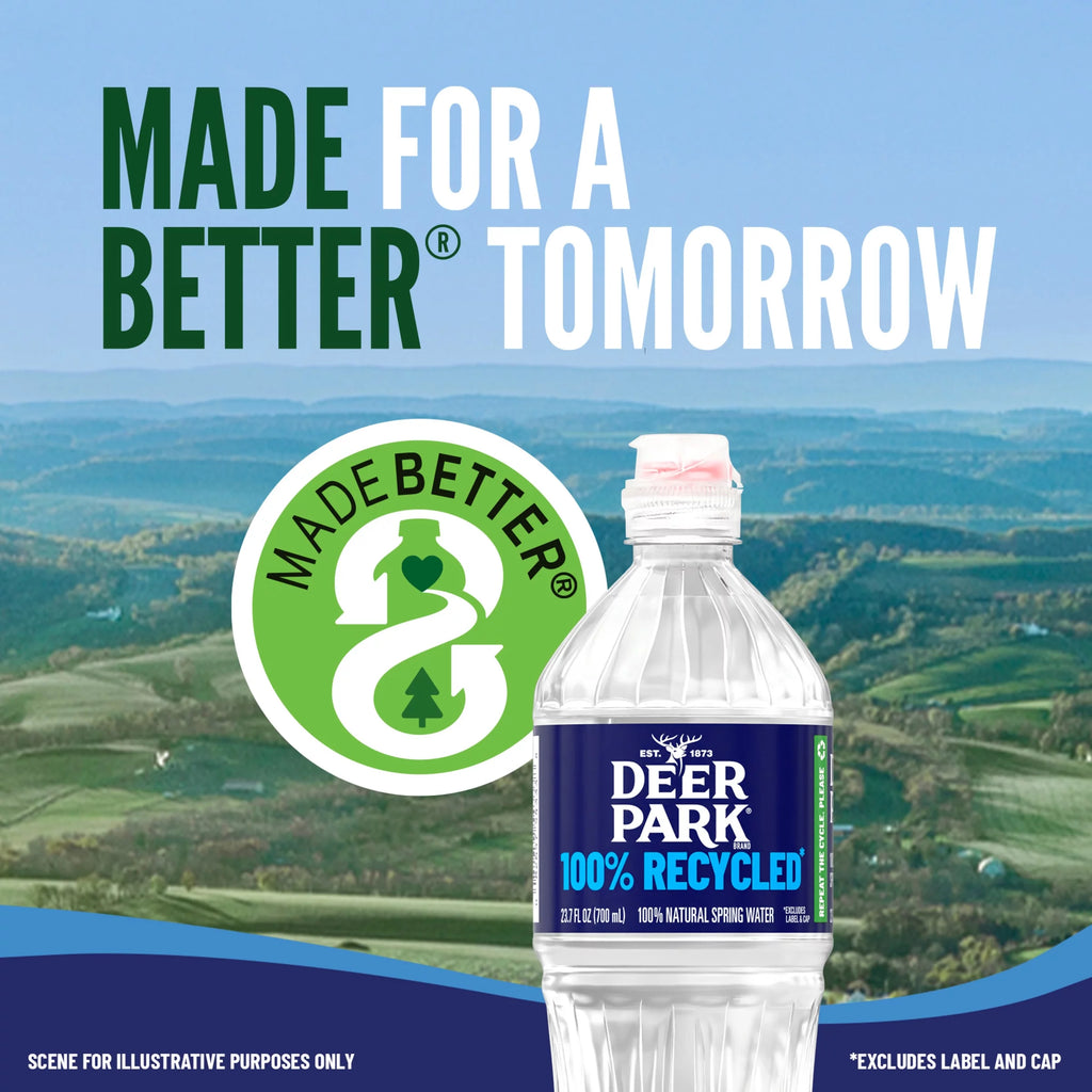 Natural Spring Water, 8 oz Mini Plastic Bottles, 48 Pack C719107