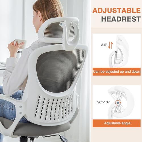 Ergonomic High-Back Mesh Office Chair with Wheels, Pink X2221