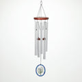 Woodstock Wind Chimes for Outside, Garden, Patio, Porch and Outdoor Decor (26'') Silver Woodstock Decor Wind Chimes Lily (DEL)