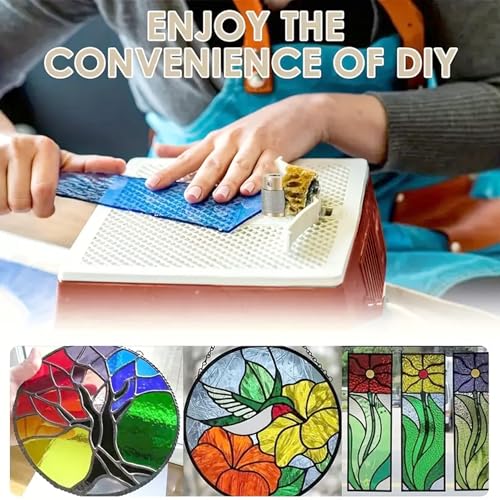 Mini Portable Glass Grinder with 5/8" Bits for Stained Glass Art Z96291