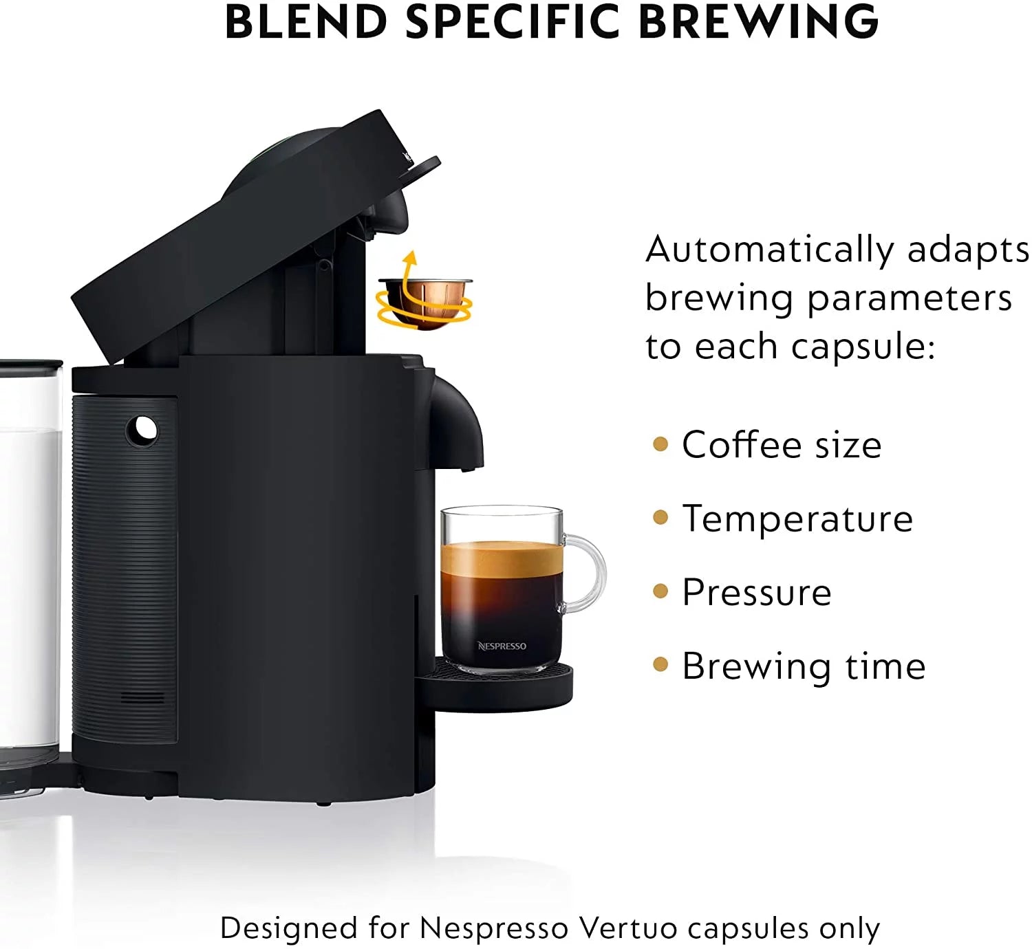 Coffee and Espresso Machine with Milk Frother Matte Black T8847