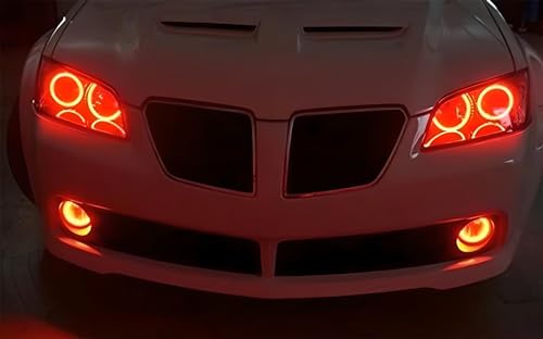 3-Inch Projector Fog Light Kit with Red LED Halo Ring P5713