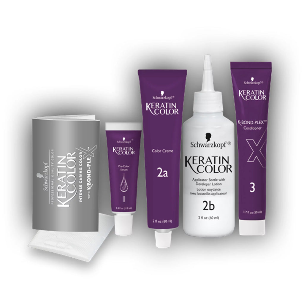 Keratin Color Permanent Hair Color Cream, 8.0 Medium Blonde Z6010