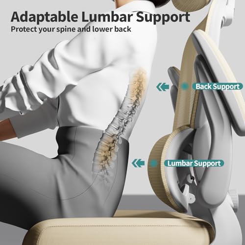Ergonomic Mesh Office Chair with Wheels, High Back, 330 LBS Capacity C667113