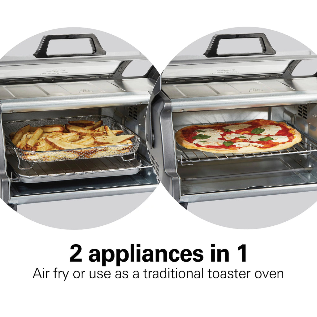 Air Fryer Toaster Oven with Easy Reach Door, 6 Slice Capacity, Stainless Steel Z5226