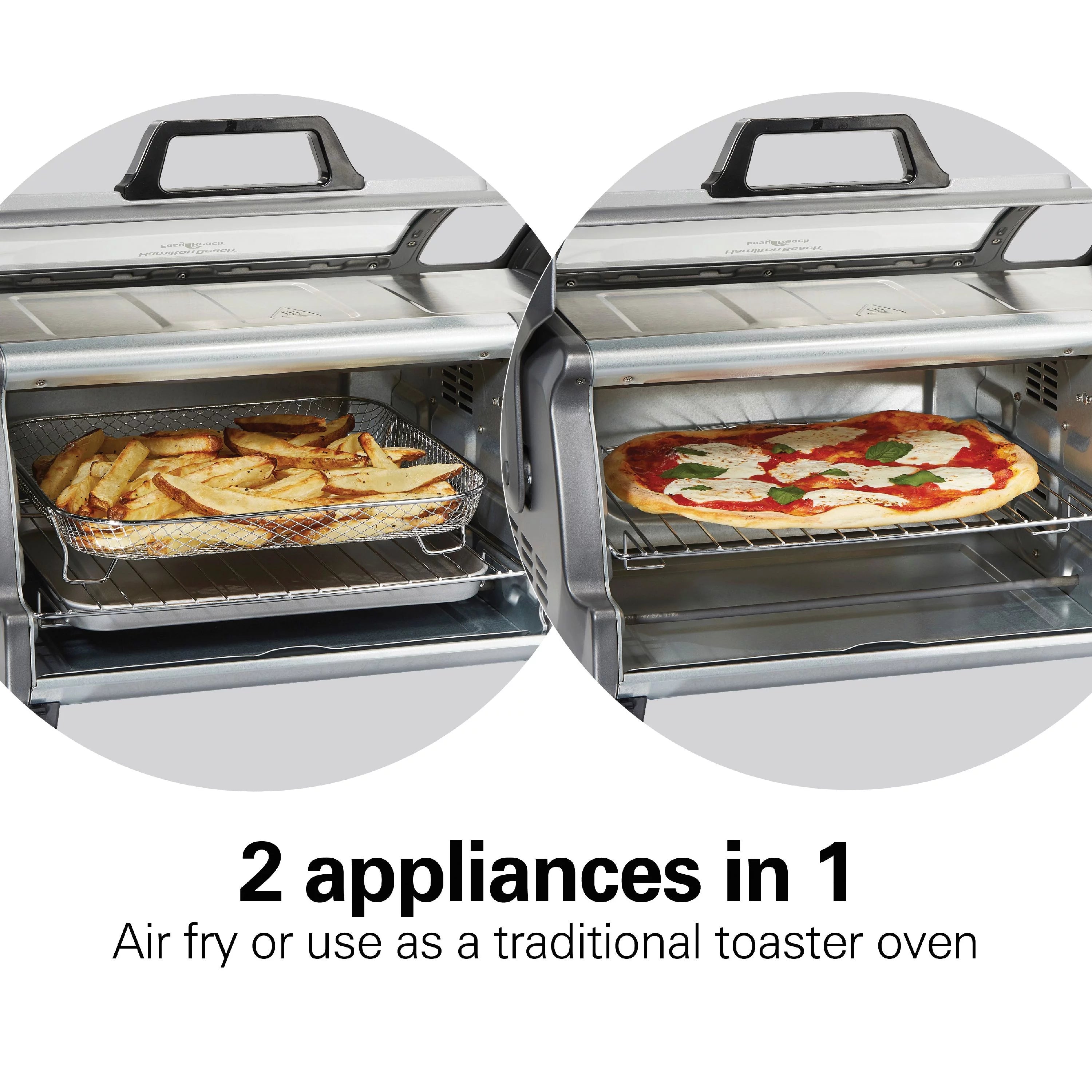 Air Fryer Toaster Oven with Easy Reach Door, 6 Slice Capacity, Stainless Steel Z5226