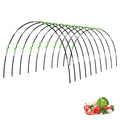 MQUPIN Greenhouse Hoops for Raised Beds 36pcs 4.3FT Garden Hoops for Row Cover DIY Grow Tunnel Rust-Free Steel with Plastic Detachable Garden Hoops for Outdoor