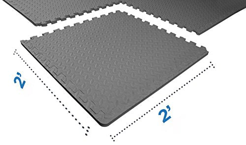 Puzzle Exercise Mat with EVA Foam Interlocking Tiles for MMA, Gymnastics and Home Gym N211438