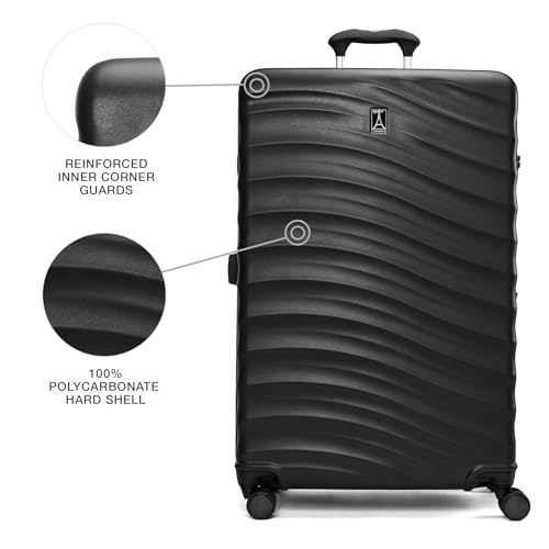 Hardside Expandable Carry-On Luggage with 8 Spinner Wheels and TSA Lock J560758