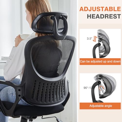 Ergonomic High-Back Mesh Office Chair with Wheels, Pink X2221
