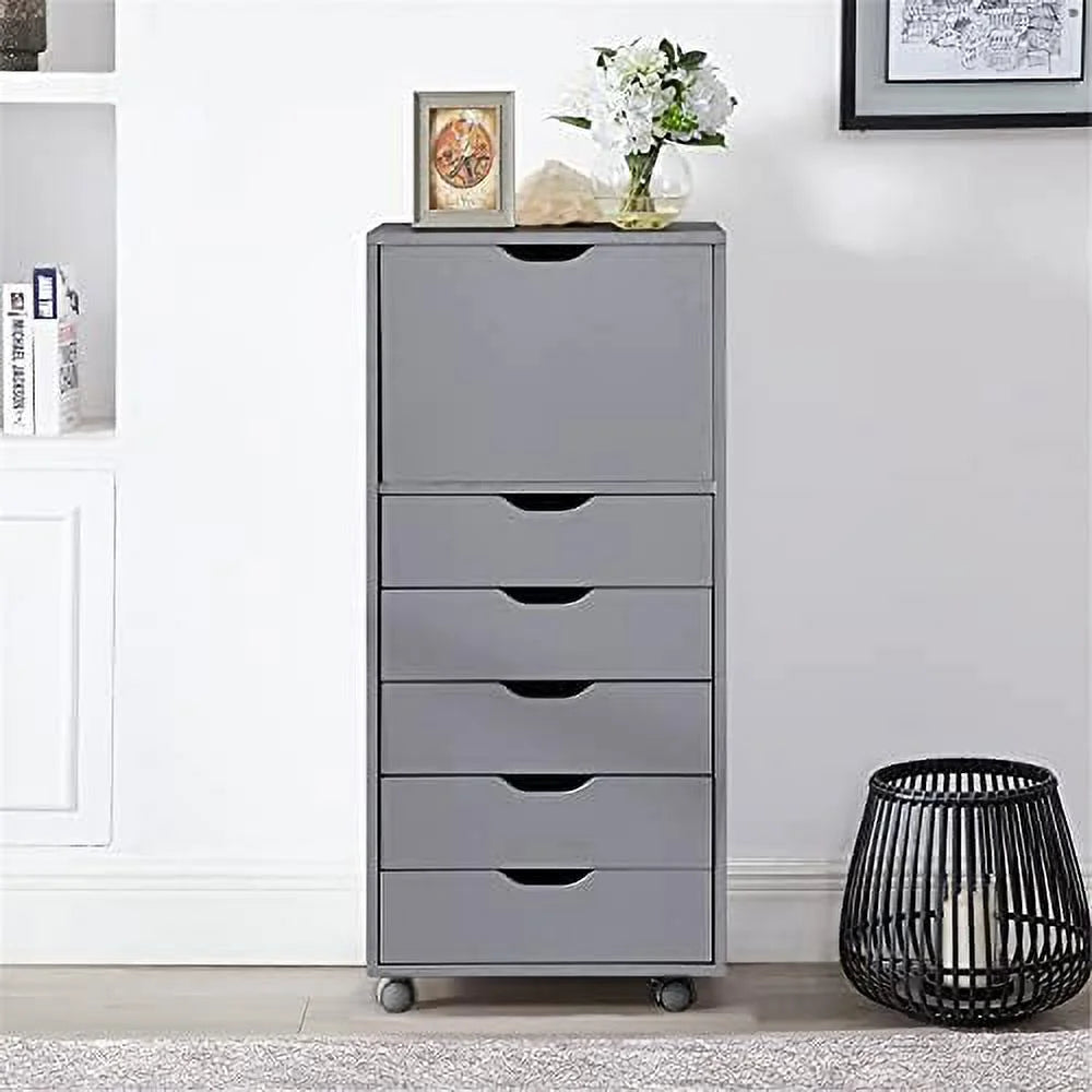 6-Drawer Mobile File Cabinet for Home Office M316100