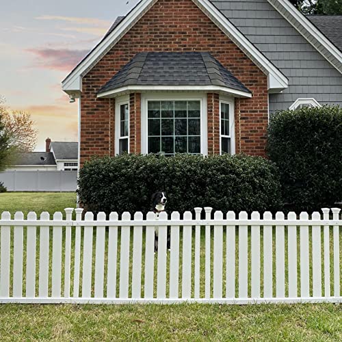 Zippity Outdoor Products ZP19064 2.5ft H x 3.5ft W No-Dig Bella Puppy and Garden Fence Kit (2 Panels), White