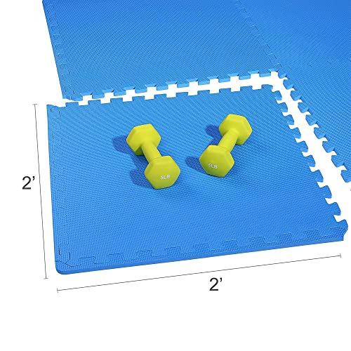 Puzzle Exercise Mat with EVA Foam Interlocking Tiles for MMA, Gymnastics and Home Gym N211438