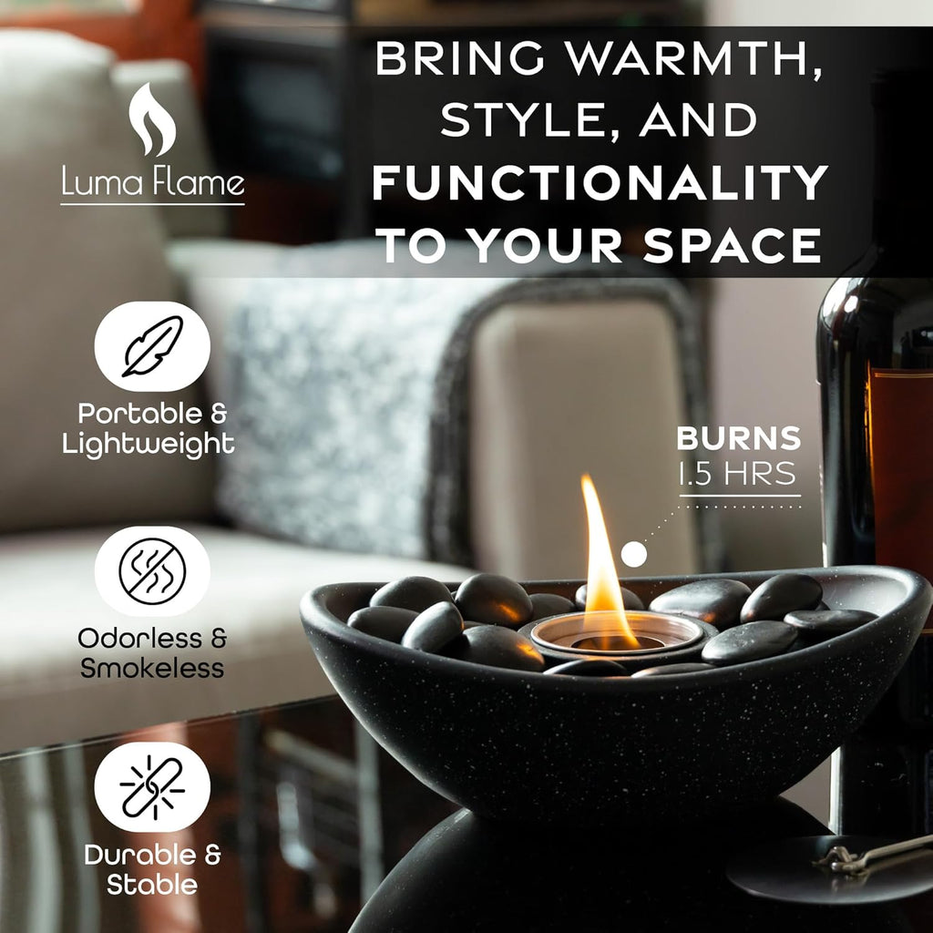 Tabletop Fire Pit Bowl with Extendable Skewers for Indoor and Outdoor Use B164204