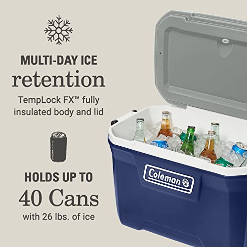 Insulated Portable Hard Cooler, Leak-Resistant, Keeps Ice up to 5 Days V620