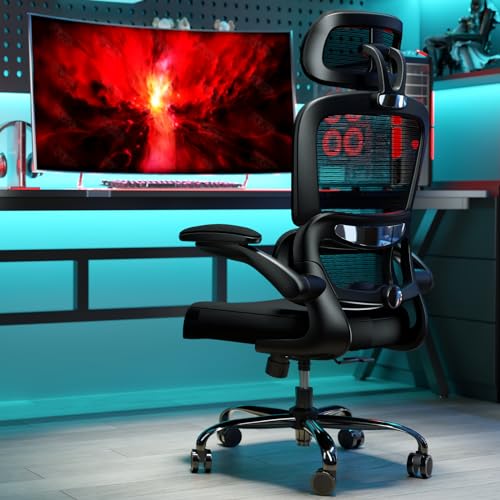 Ergonomic Mesh Office Chair with Wheels, High Back, 330 LBS Capacity C667113