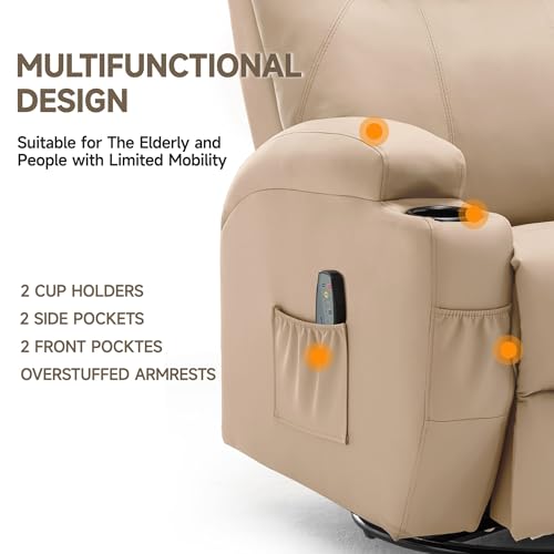 Rocking Recliner Chair with Massage and Heat E368