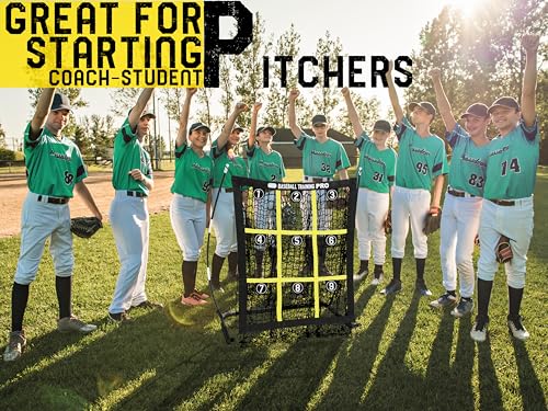 Baseball Softball Pitching Target Net with Strike Zone, Portable with Carry Bag V96125