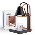 Candle Warmer Lamp, Dimmable Metal Candle Lamp Warmer Height Adjustable, Compatible with Yankee Candle and 3 Wick Large Jars, Candle Warmer Lamps Scented Wax for Home Decor (Metal Base-Rose Gold)