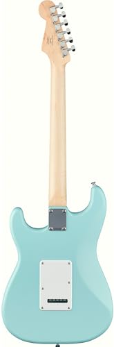 Stratocaster Electric Guitar Bundle with Amplifier, Gig Bag, Strap, Cable, Picks, and DVD S5583