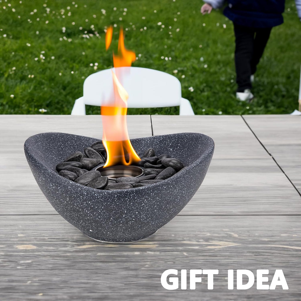 Tabletop Fire Pit, Multi-Fuel Portable Fireplace for Indoor and Outdoor Use X6325