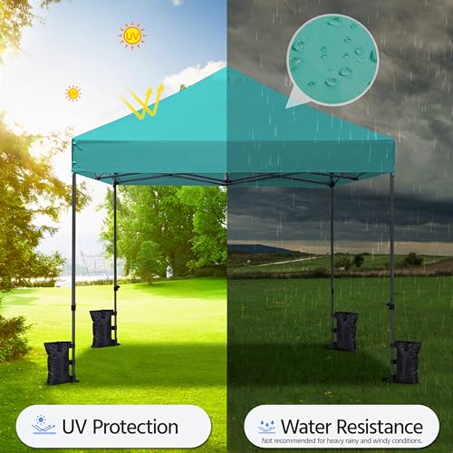 Heavy Duty Pop Up Canopy Tent 10x20 with Wheeled Carry Bag, White X6840